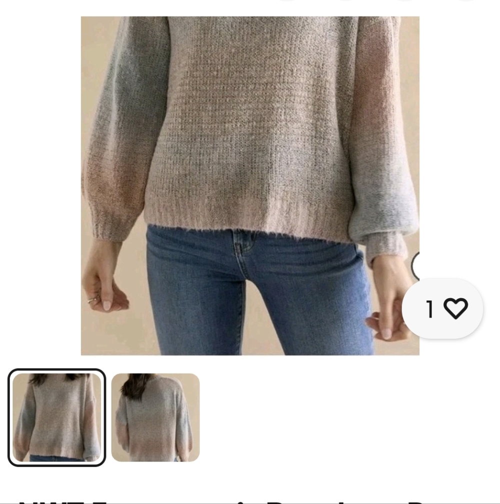 Francesca's Collections Multicolor Space Dye Swea… - image 1